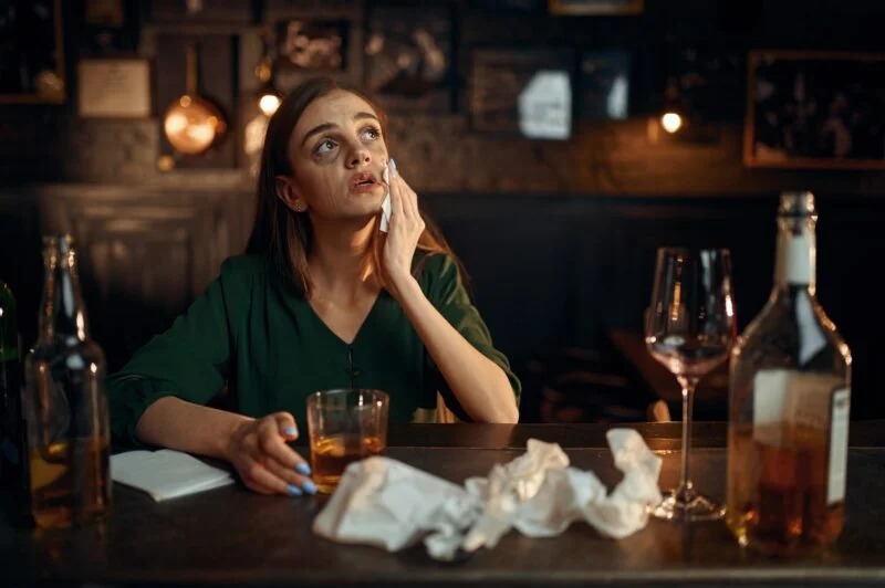 Ultimate Guide On Where To Watch Premier League Matches in Ho Chi Minh City 1 Drunk depressed woman at the counter in bar