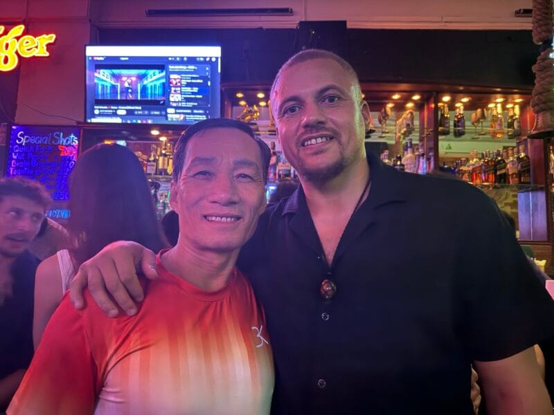The Premier Private Event Venue in Ho Chi Minh City: Host Your Unforgettable Party at Kim's Tavern 3 Manchaster United Legennd Wes Brown at Kims Tavern Girl Bar In Ho Chi Minh City