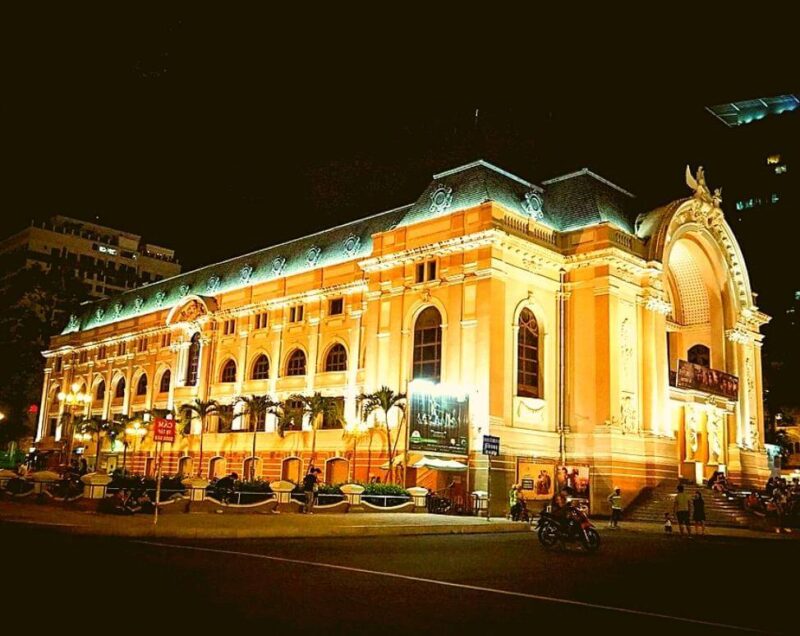 saigon opera house at night